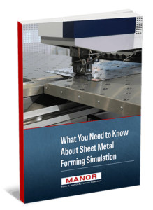 What you need to know about sheet metal forming simulation by manor tool book cover