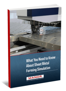 What you need to know about sheet metal forming simulation by manor tool book cover