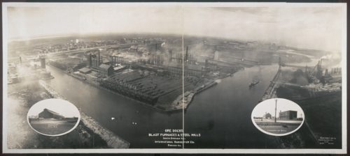 Chicago's Steel Mills Overhead View 1907
